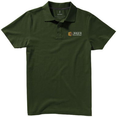 Рубашка поло с короткими рукавами Seller, цвет зеленый армейский  размер XS - 38090700- Фото №2