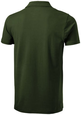 Рубашка поло с короткими рукавами Seller, цвет зеленый армейский  размер S - 38090701- Фото №5