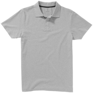 Рубашка поло с короткими рукавами Seller, цвет серый меланж  размер XS - 38090960- Фото №4
