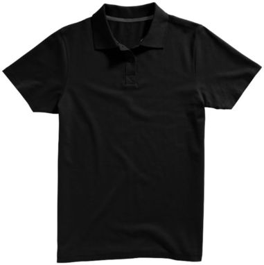 Сорочка поло з короткими рукавами Seller, колір суцільний чорний  розмір XS - 38090990- Фото №4