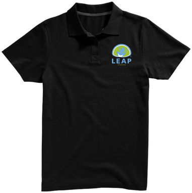 Рубашка поло с короткими рукавами Seller, цвет сплошной черный  размер L - 38090993- Фото №2