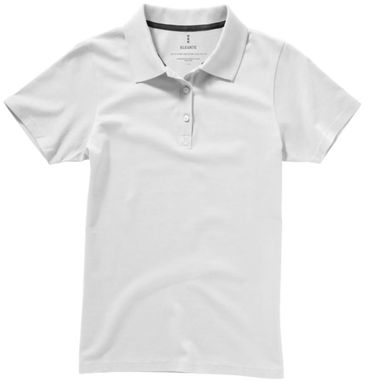 Рубашка поло женская с короткими рукавами Seller, цвет белый  размер XS - 38091010- Фото №4