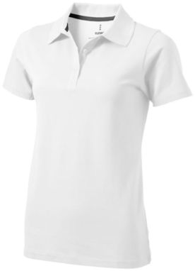 Рубашка поло женская с короткими рукавами Seller, цвет белый  размер S - 38091011- Фото №1