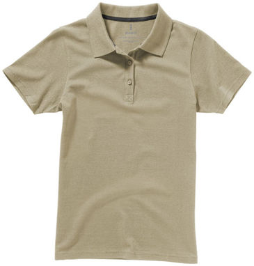 Рубашка поло женская с короткими рукавами Seller, цвет хаки  размер L - 38091053- Фото №4
