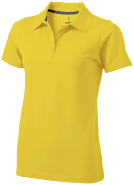 Рубашка поло женская с короткими рукавами Seller, цвет желтый  размер XS - 38091100- Фото №1