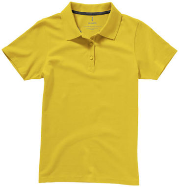 Рубашка поло женская с короткими рукавами Seller, цвет желтый  размер XS - 38091100- Фото №4