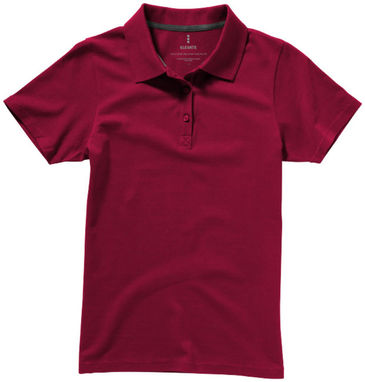 Рубашка поло женская с короткими рукавами Seller, цвет бургунди  размер L - 38091243- Фото №4
