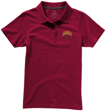 Рубашка поло женская с короткими рукавами Seller, цвет бургунди  размер XL - 38091244- Фото №3