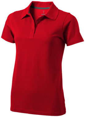 Рубашка поло женская с короткими рукавами Seller, цвет красный  размер XS - 38091250- Фото №1