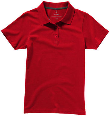 Сорочка поло жіноча з короткими рукавами Seller, колір червоний  розмір XS - 38091250- Фото №4
