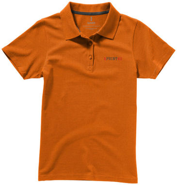 Рубашка поло женская с короткими рукавами Seller, цвет оранжевый  размер XS - 38091330- Фото №2