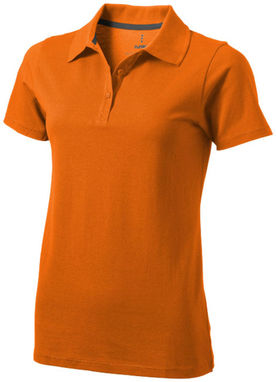Рубашка поло женская с короткими рукавами Seller, цвет оранжевый  размер L - 38091333- Фото №1