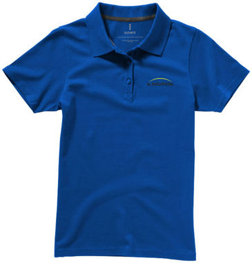 Рубашка поло женская с короткими рукавами Seller, цвет синий  размер XS - 38091440- Фото №2