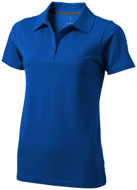 Сорочка поло жіноча з короткими рукавами Seller, колір синій  розмір L - 38091443- Фото №1