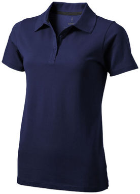 Рубашка поло женская с короткими рукавами Seller, цвет темно-синий  размер XS - 38091490- Фото №1