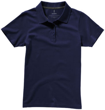 Рубашка поло женская с короткими рукавами Seller, цвет темно-синий  размер XS - 38091490- Фото №4