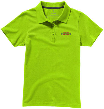 Рубашка поло женская с короткими рукавами Seller, цвет зеленое яблоко  размер M - 38091682- Фото №3