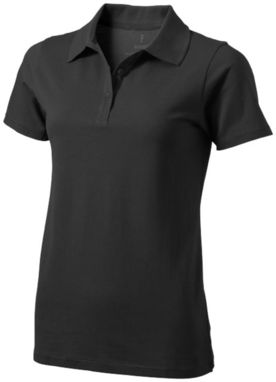 Рубашка поло женская с короткими рукавами Seller, цвет антрацит  размер XS - 38091950- Фото №1