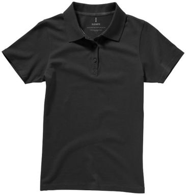 Рубашка поло женская с короткими рукавами Seller, цвет антрацит  размер XS - 38091950- Фото №4