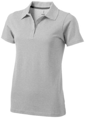 Женская рубашка поло с короткими рукавами Seller, цвет серый меланж  размер XS - 38091960- Фото №1