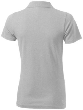 Женская рубашка поло с короткими рукавами Seller, цвет серый меланж  размер XS - 38091960- Фото №5