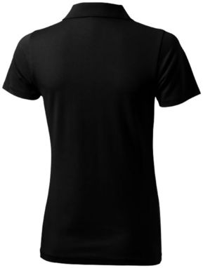 Сорочка поло жіноча з короткими рукавами Seller, колір суцільний чорний  розмір S - 38091991- Фото №5
