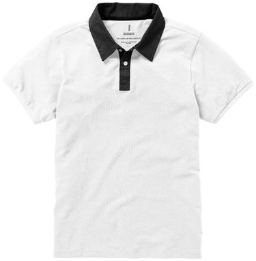 Сорочка поло з короткими рукавами York, колір білий  розмір S - 38092011- Фото №3
