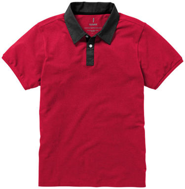 Сорочка поло з короткими рукавами York, колір червоний  розмір XS - 38092250- Фото №3