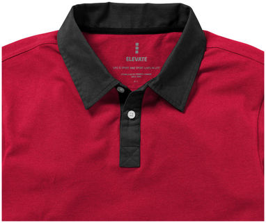 Сорочка поло з короткими рукавами York, колір червоний  розмір XS - 38092250- Фото №5