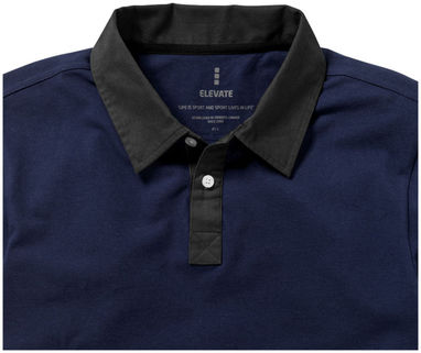 Рубашка поло с короткими рукавами York, цвет темно-синий  размер S - 38092491- Фото №5