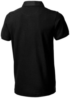Сорочка поло з короткими рукавами York, колір суцільний чорний  розмір XS - 38092990- Фото №4