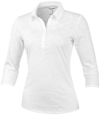 Рубашка поло женская с короткими рукавами Tipton, цвет белый - 38095010- Фото №1