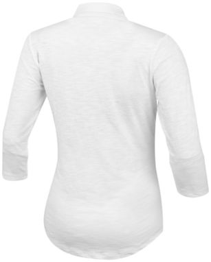 Сорочка поло жіноча з короткими рукавами Tipton, колір білий - 38095010- Фото №4