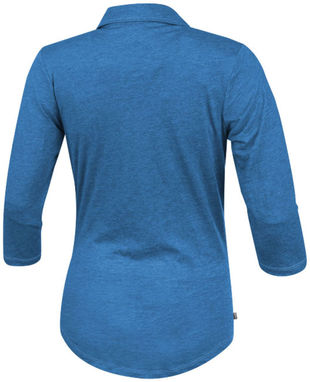 Сорочка поло жіноча з короткими рукавами Tipton, колір синій яскравий - 38095530- Фото №4