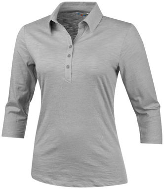 Сорочка поло жіноча з короткими рукавами Tipton, колір сірий яскравий - 38095940- Фото №1