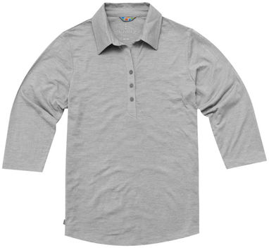 Рубашка поло женская с короткими рукавами Tipton, цвет серый яркий - 38095940- Фото №3