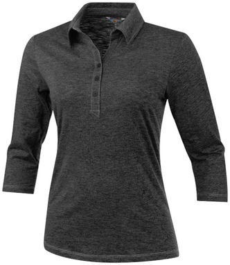 Сорочка поло жіноча з короткими рукавами Tipton, колір темно-сірий - 38095980- Фото №1