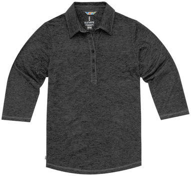 Рубашка поло женская с короткими рукавами Tipton, цвет темно-серый - 38095980- Фото №3
