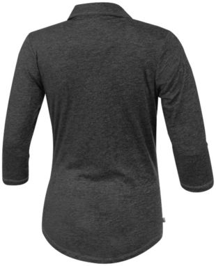 Рубашка поло женская с короткими рукавами Tipton, цвет темно-серый - 38095980- Фото №4