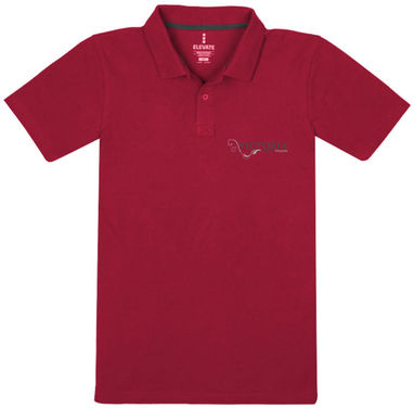 Рубашка поло c короткими рукавами Primus, цвет красный  размер XS - 38096250- Фото №2