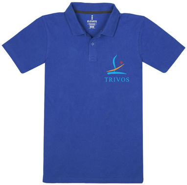Рубашка поло c короткими рукавами Primus, цвет синий  размер L - 38096443- Фото №2