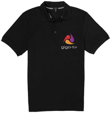 Сорочка поло Crandall, колір суцільний чорний  розмір XS - 38098990- Фото №2