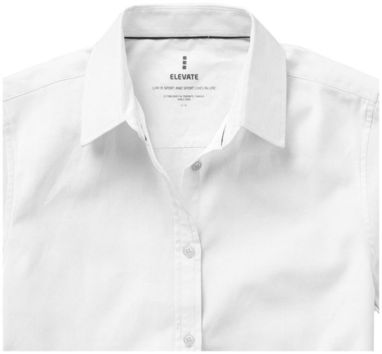 Женская рубашка с короткими рукавами Manitoba, цвет белый  размер S - 38161011- Фото №5