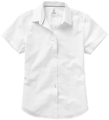 Женская рубашка с короткими рукавами Manitoba, цвет белый  размер M - 38161012- Фото №3