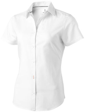 Женская рубашка с короткими рукавами Manitoba, цвет белый  размер L - 38161013- Фото №1