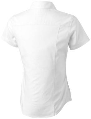 Женская рубашка с короткими рукавами Manitoba, цвет белый  размер L - 38161013- Фото №4