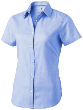 Женская рубашка с короткими рукавами Manitoba, цвет светло-синий  размер XS - 38161400- Фото №1