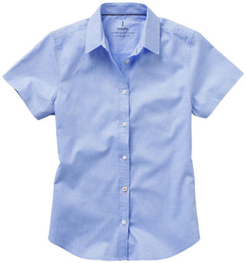Женская рубашка с короткими рукавами Manitoba, цвет светло-синий  размер S - 38161401- Фото №3