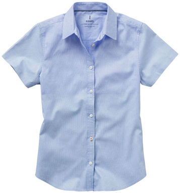 Женская рубашка с короткими рукавами Manitoba, цвет светло-синий  размер L - 38161403- Фото №5