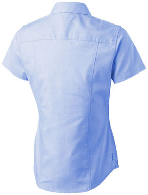 Женская рубашка с короткими рукавами Manitoba, цвет светло-синий  размер XXL - 38161405- Фото №4